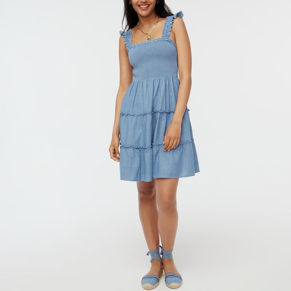 NWT - J. Crew Factory Smocked Mini Dress